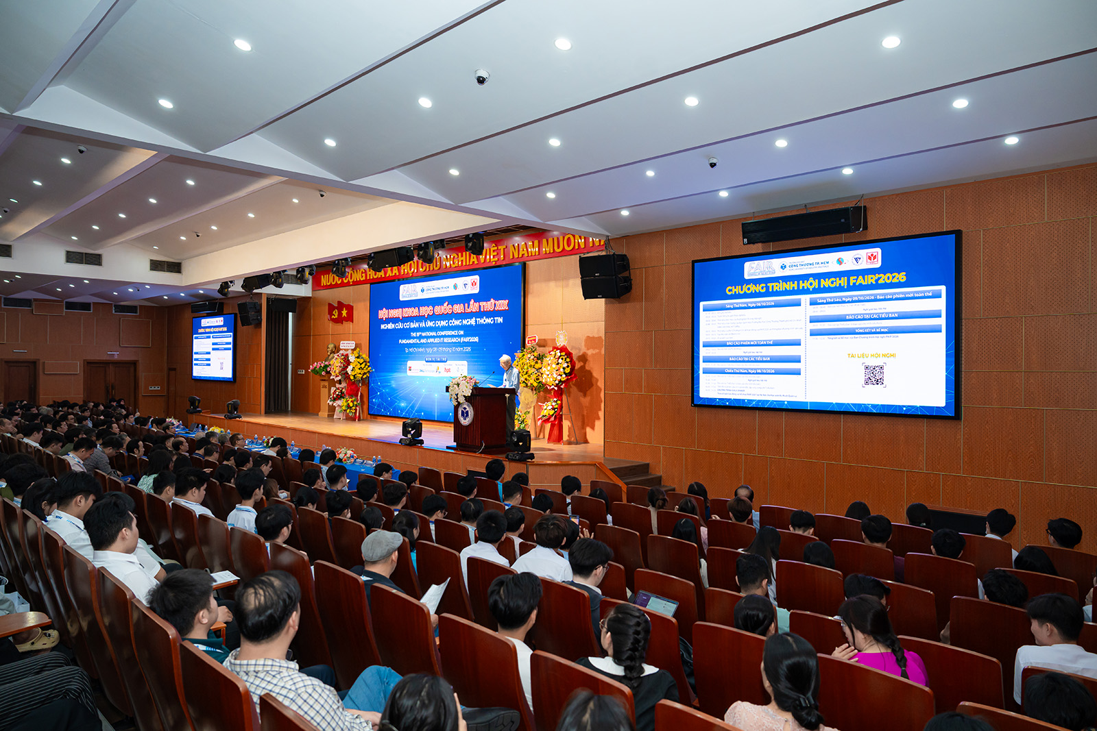Khai mạc phiên toàn thể Hội nghị khoa học quốc gia lần thứ XIX về Nghiên cứu cơ bản và Ứng dụng Công nghệ thông tin – FAIR'2026