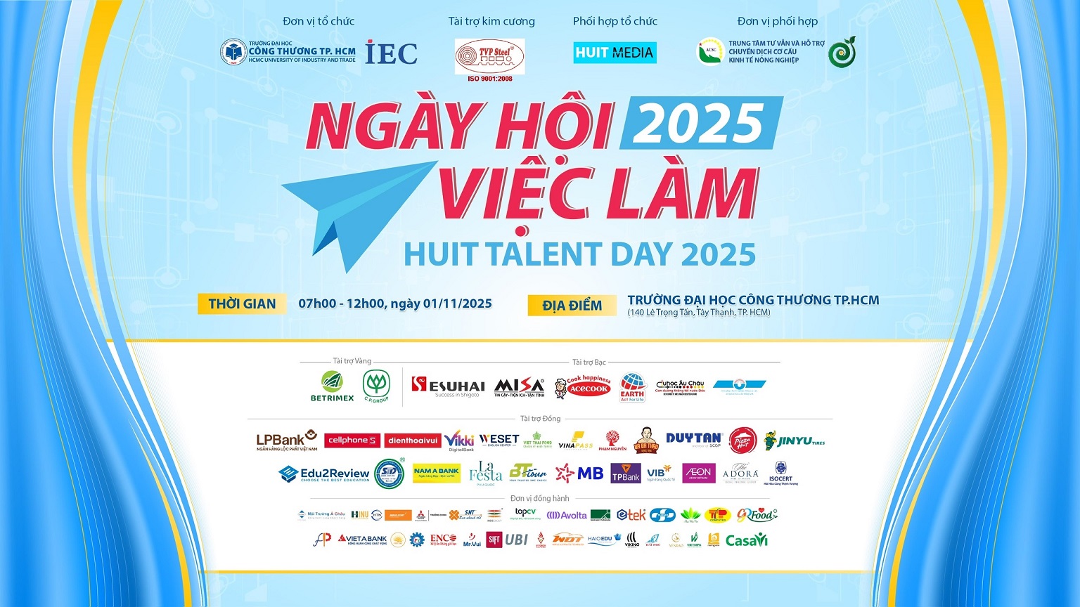 HUIT TALENT DAY 2025 – NGÀY HỘI VIỆC LÀM KẾT NỐI DOANH NGHIỆP & SINH VIÊN HUIT
