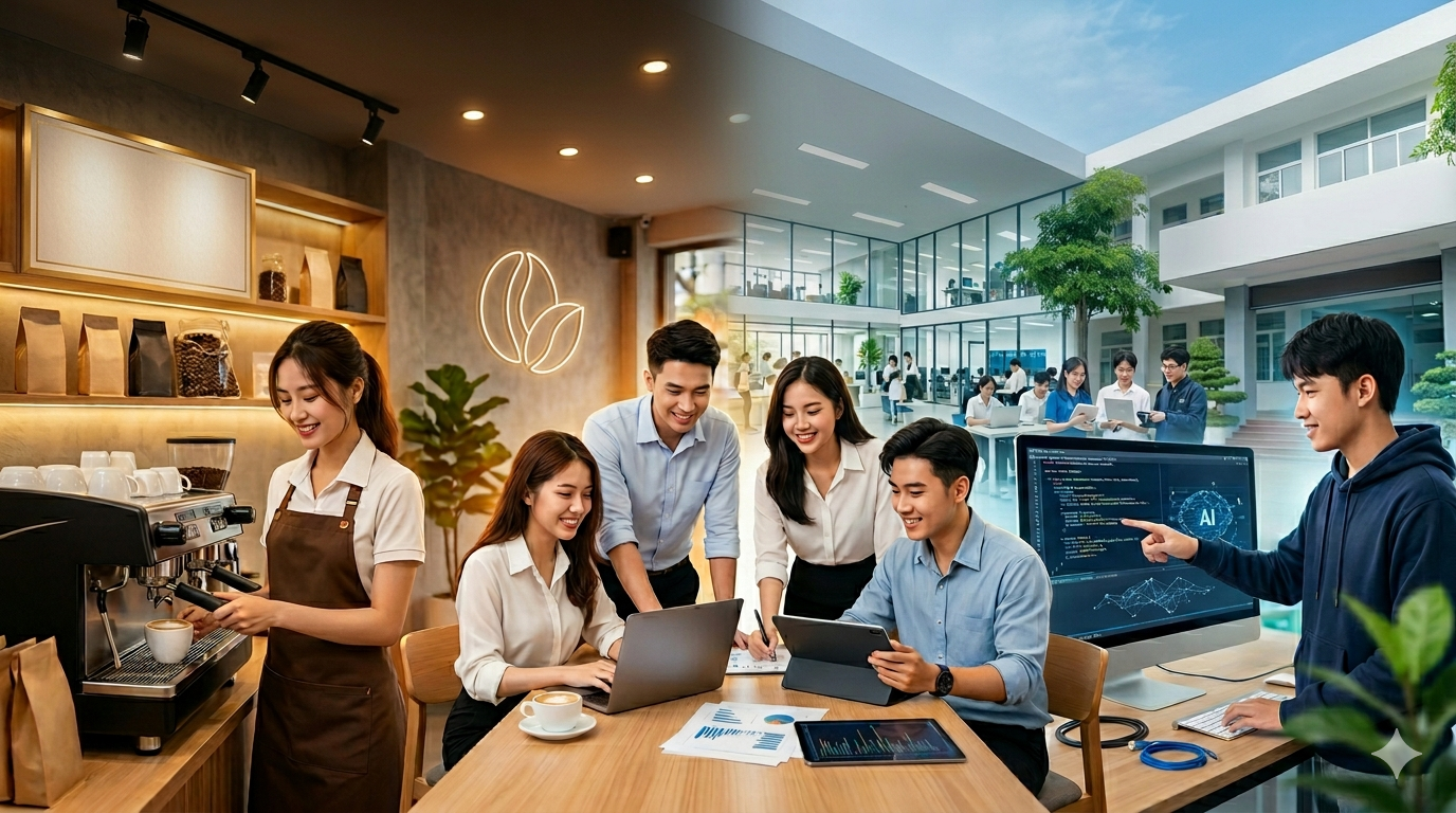 THE CAPITAL COFFEE & KHOA CÔNG NGHỆ THÔNG TIN - HÀNH TRÌNH KẾT NỐI GIỮA HƯƠNG VỊ NGUYÊN CHẤT VÀ TRÍ TUỆ SỐ