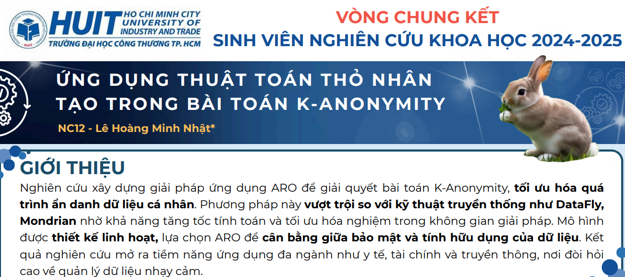 SẢN PHẨM DỰ THI VÒNG CHUNG KẾT SINH VIÊN NGHIÊN CỨU KHOA HỌC KHOA CNTT NĂM 2025